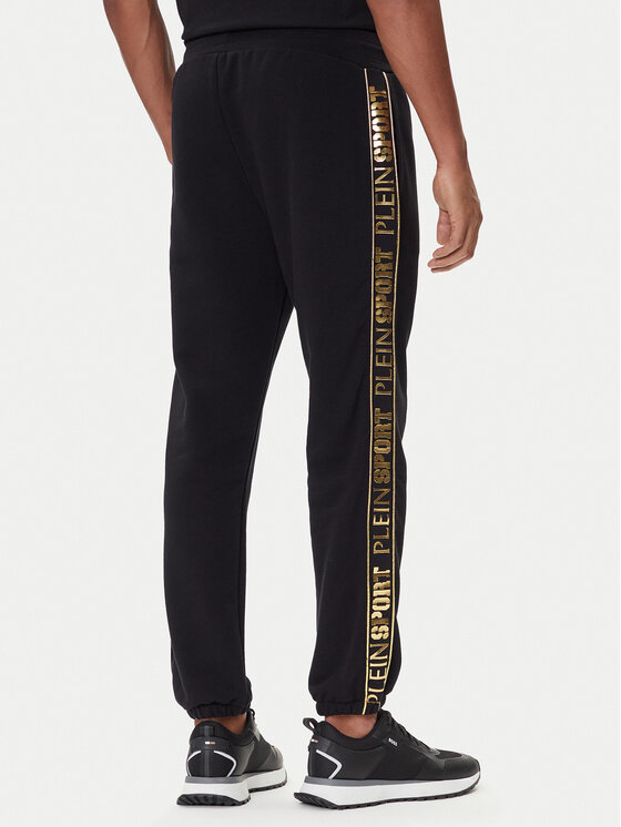 Plein Sport Plein Sport Teplákové kalhoty PAEC MJT2602 STE003N Černá Regular Fit