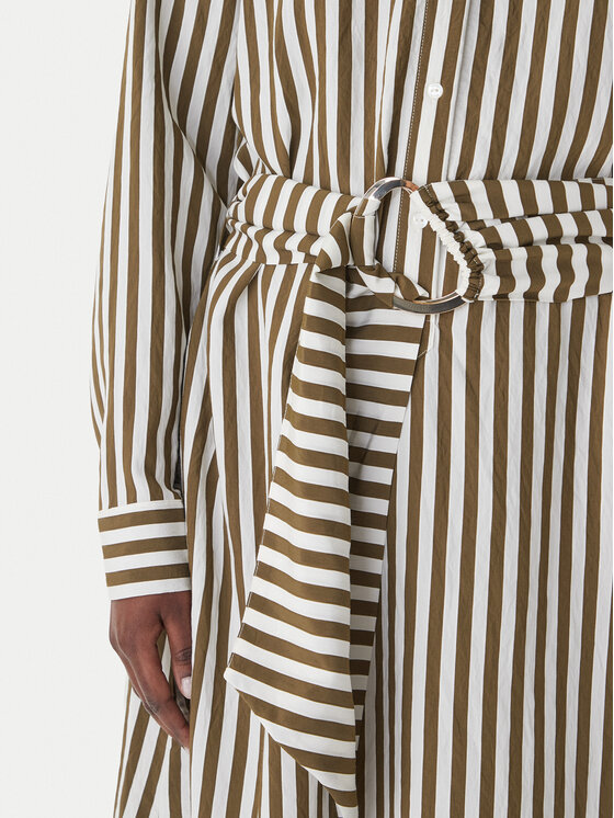 LOLA CASADEMUNT LOLA CASADEMUNT Sukienka koszulowa MS2616038 Zielony Regular Fit