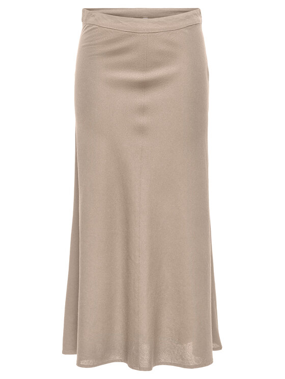 ONLY Spódnica midi Goa 15363690 Beżowy Regular Fit