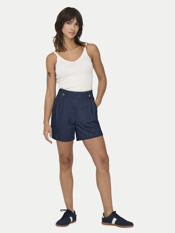 JDY JDY Σορτς υφασμάτινο Birdie Geggo 15320995 Σκούρο μπλε Regular Fit