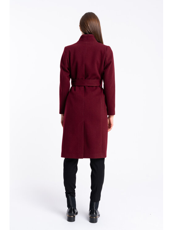 CLICK CLICK Παλτό χειμωνιάτικο 70-0022 Μπορντό Reglan Fit