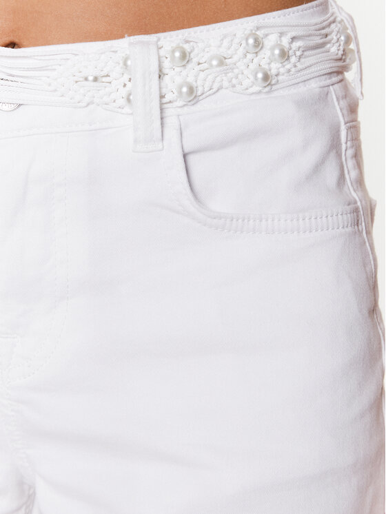Liu Jo Liu Jo Τζιν σορτσάκια WA3229 T4033 Λευκό Regular Fit