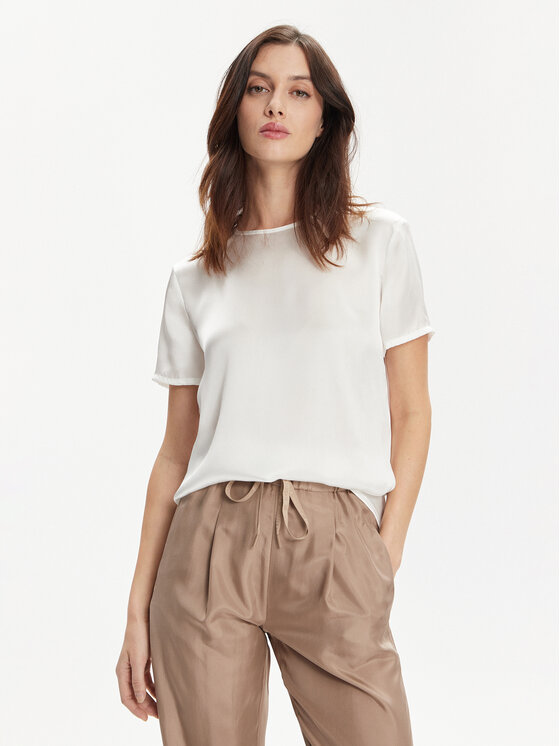 Marella Marella T-shirt Hobby 2413111161 Bianco Regular Fit