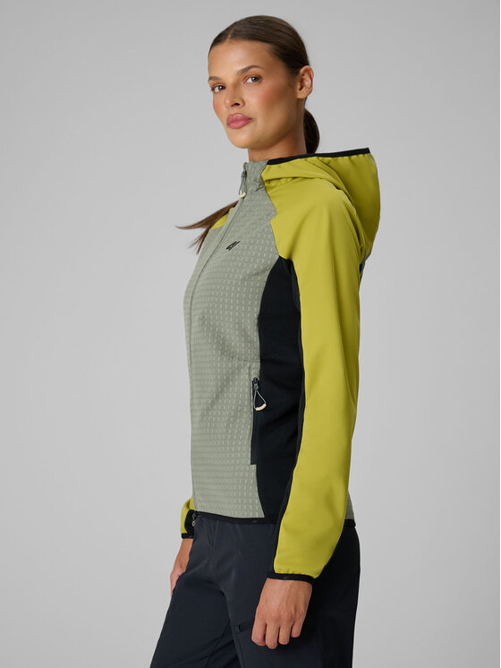 4F 4F Kurtka przejściowa INBETWEEN TRAIL Khaki Regular Fit