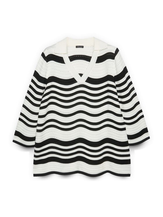Fiorella Rubino Fiorella Rubino Sweter M181L008457N0Z3 Biały Boxy Fit