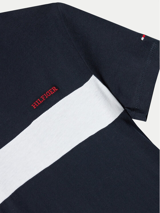 Tommy Hilfiger Tommy Hilfiger Póló Colorblock KB0KB09142 Sötétkék Regular Fit