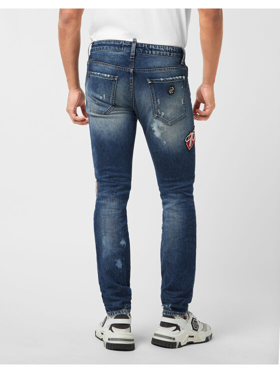 PHILIPP PLEIN PHILIPP PLEIN Jeansy 25907 Niebieski Straight Leg