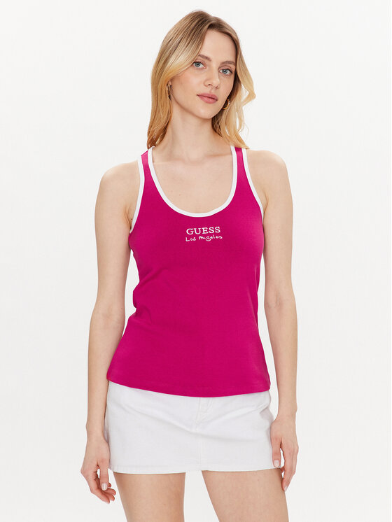 Guess Top Sporty E3GP05 KBP41 Rose Slim Fit