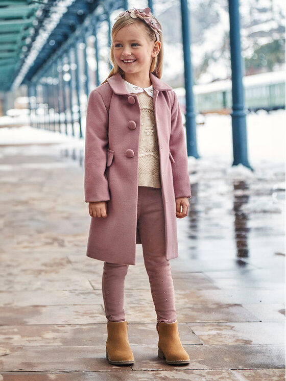 Mayoral Mayoral Pantaloni di tessuto 4546 Rosa Slim Fit