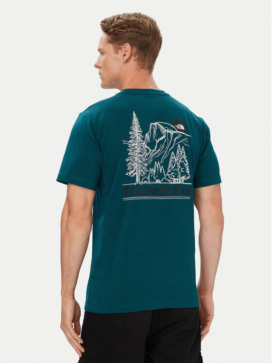 The North Face Tricou Monte Reg Ss NF0A8JAV Verde Regular Fit