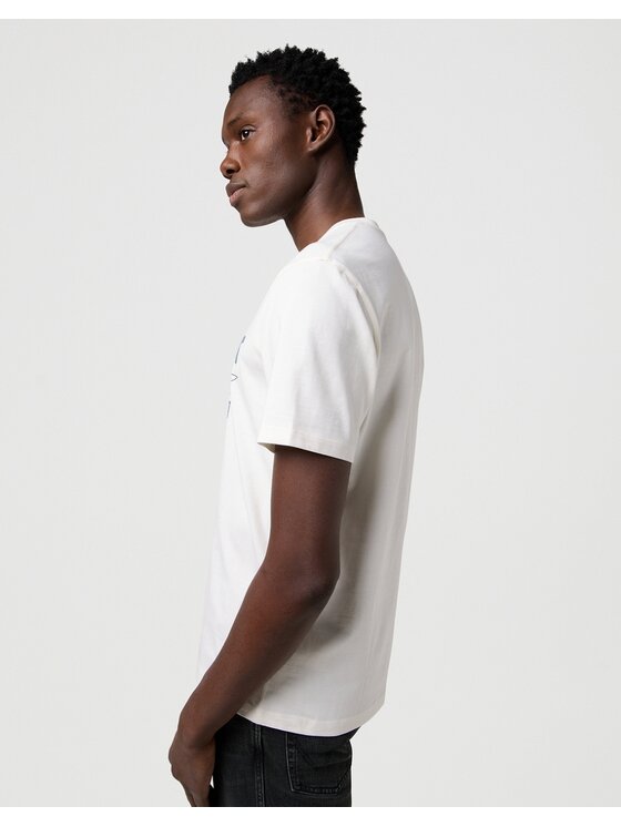 Wrangler Wrangler T-shirt AMERICANA TEE Bianco Regular Fit