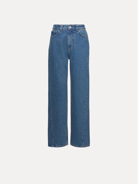 La Mania La Mania Jeansy TWIST Modrá Basic Fit