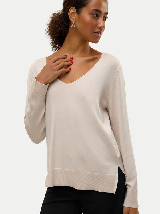 Vero Moda Vero Moda Bluzka Silje 10320451 Beżowy Loose Fit