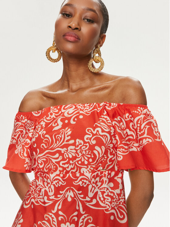 Gaudi Gaudi Sommerkleid 411FD15049 Orange Regular Fit