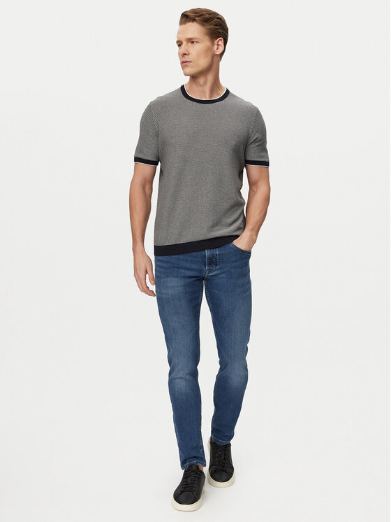 Bugatti Bugatti Džinsai 3108D-16671E Mėlyna Slim Fit