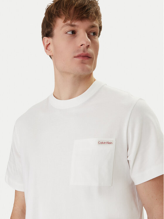 Calvin Klein Jeans Calvin Klein Jeans Majica LV04RF280G Bela Regular Fit