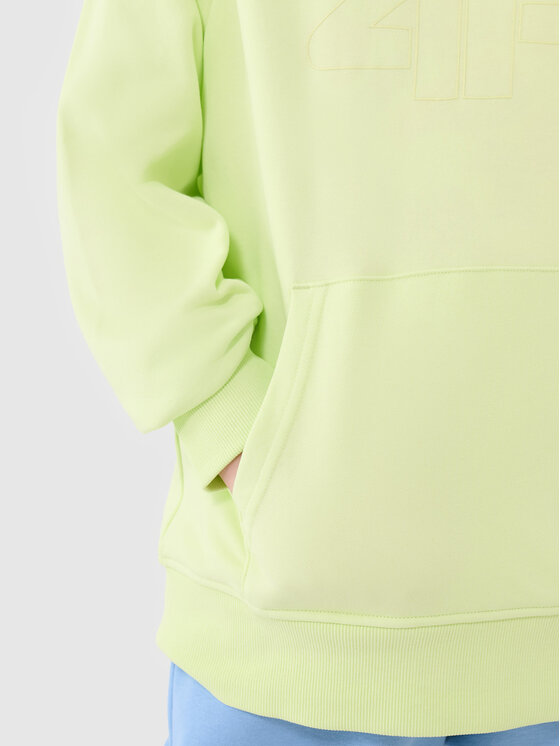 4F 4F Bluza BASIC+ Zielony Oversize
