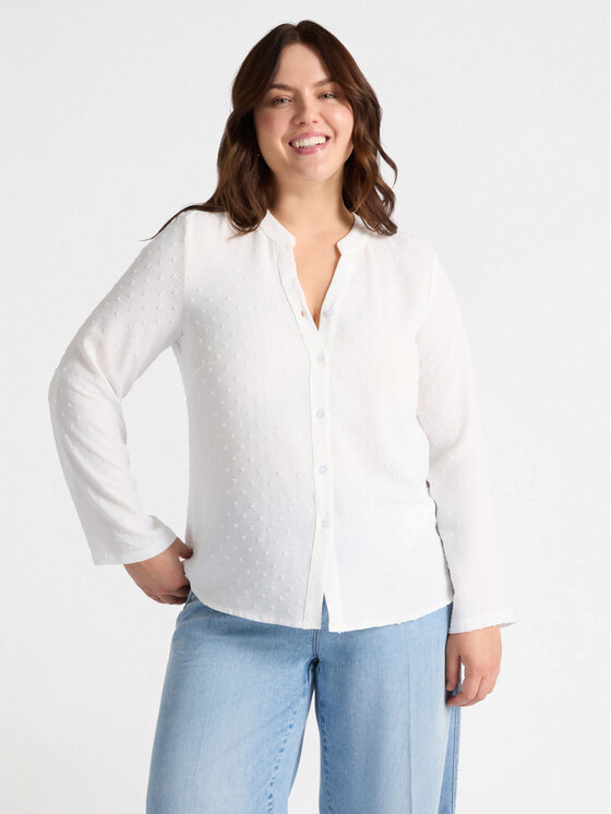 Fiorella Rubino Fiorella Rubino Camicia 5110T001351N011 Bianco A-Line Fit