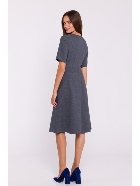 Stylove Stylove Večerné šaty S373 Sivá Ladies Fit