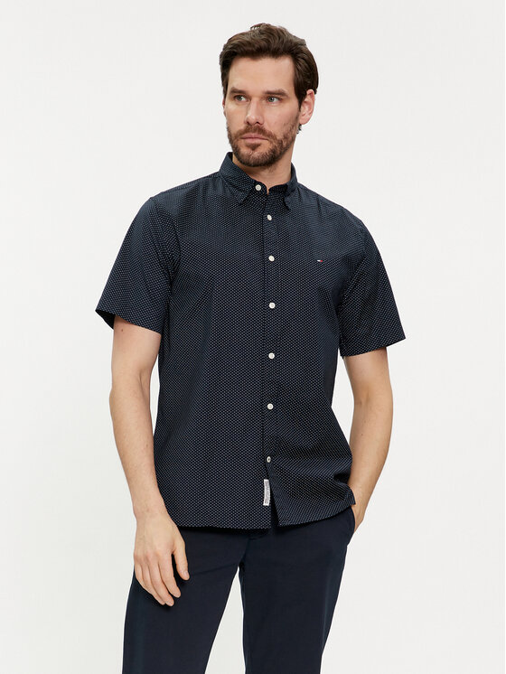 Tommy Hilfiger Tommy Hilfiger Cămașă MW0MW36138 Bleumarin Regular Fit