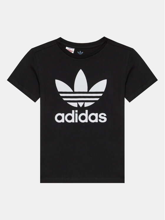 Adidas T-shirt Trefoil DV2905 Crna Regular Fit