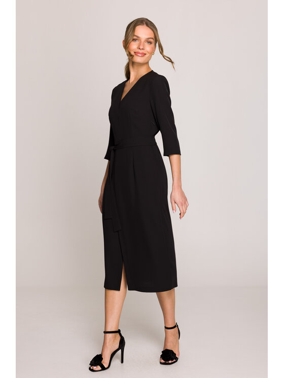 Stylove Stylove Sukienka wieczorowa S396 Czarny Premium Fit