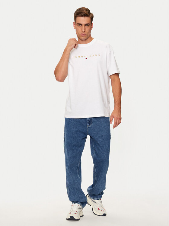 Tommy Jeans Tommy Jeans T-shirt DM0DM19694 Bijela Regular Fit