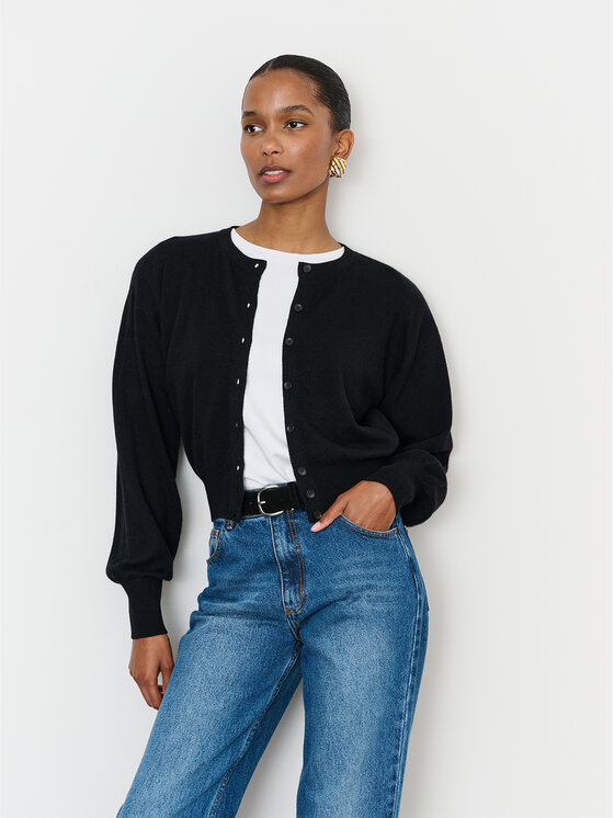 La Mania La Mania Sweter BELLE Czarny Casual Fit