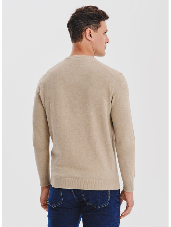 Pako Lorente Pako Lorente Sweter P25WB-2X-027 Beżowy Classic Fit