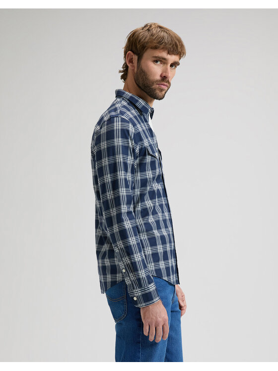 Lee Lee Koszula REGULAR SHIRT Niebieski Regular Fit