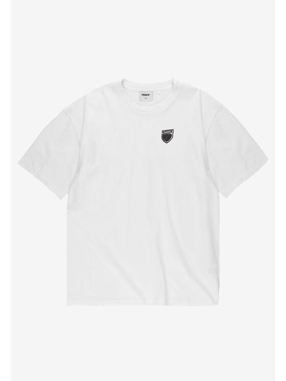 PROSTO. PROSTO. T-Shirt Shield Splash Biały Oversize