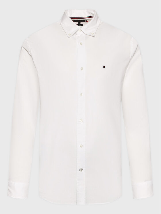 Tommy Hilfiger Tommy Hilfiger Koszula Core Flex Poplin MW0MW25035 Biały Regular Fit