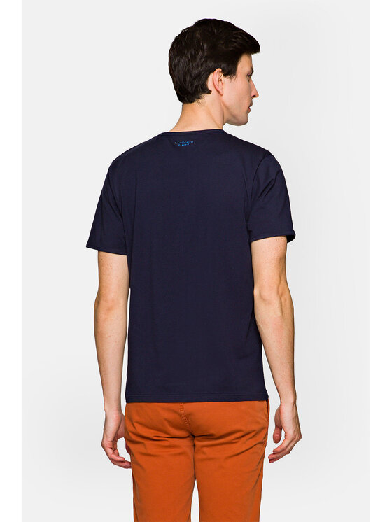 Lancerto Lancerto T-Shirt Arlo TS073221000021 Granatowy Regular Fit