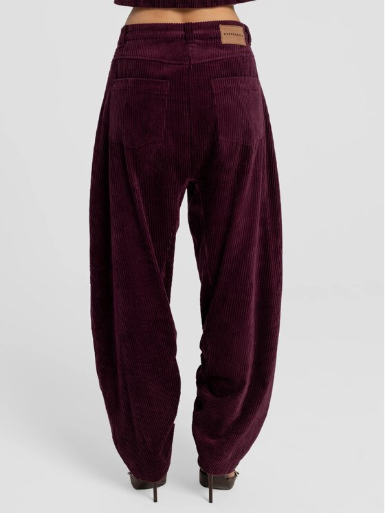 MANDRAGORA MANDRAGORA Pantaloni da donna Barro Rosso Standard Fit