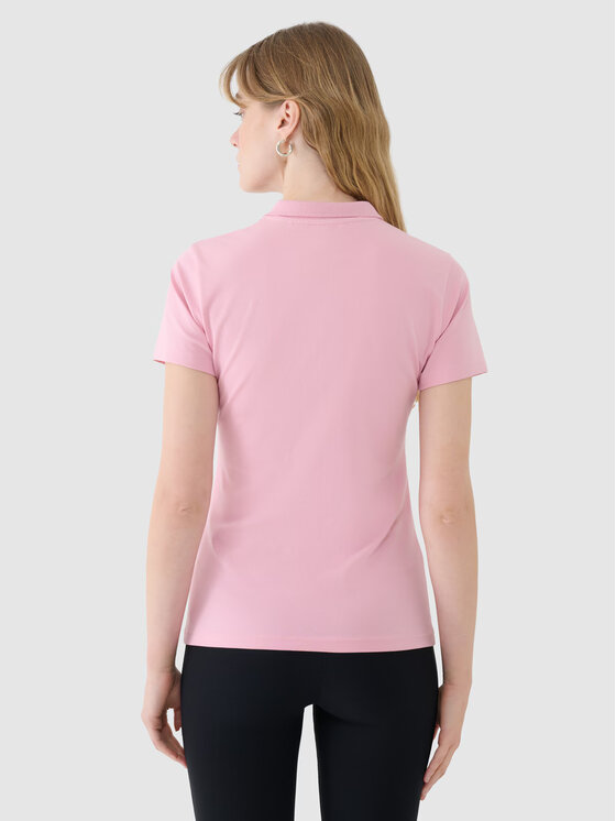4F 4F Polo 4FWMM00TPTSF514-56S Rosa Slim Fit
