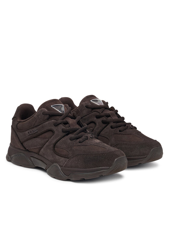 Guess Guess Sneakersy FLFCOL SUE12 Brązowy ciemny