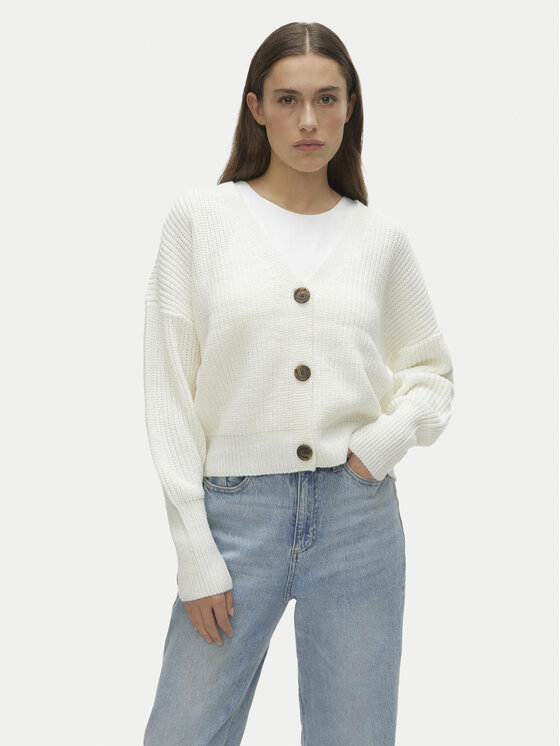 Vero Moda Cardigan Lea 10249632 Alb Regular Fit
