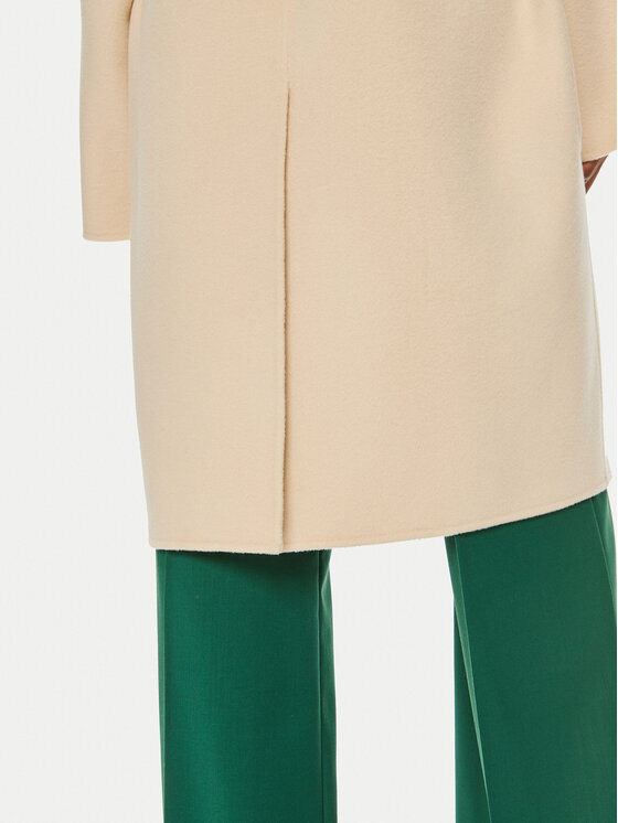 Weekend Max Mara Weekend Max Mara Gyapjú kabát Eris 2425016011 Bézs Oversize