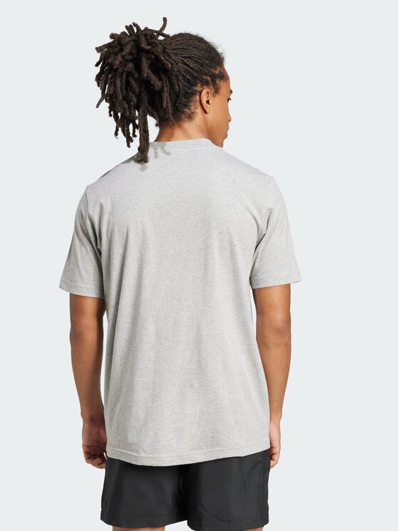 adidas adidas T-Shirt Essentials Small Logo JF1091 Szary Regular Fit