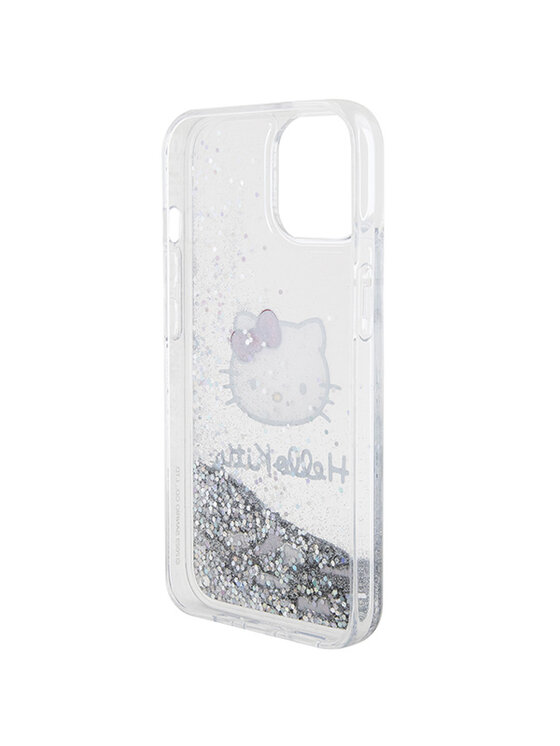 Hello Kitty Hello Kitty Etui na telefon iPhone 15 Srebrny