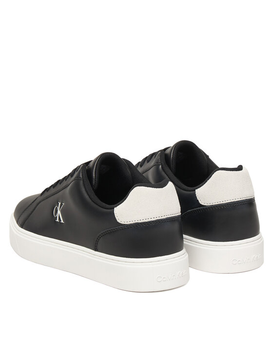 Calvin Klein Calvin Klein Sneakersy Classic Cupsole Laceup Lth YM0YM01435 Čierna