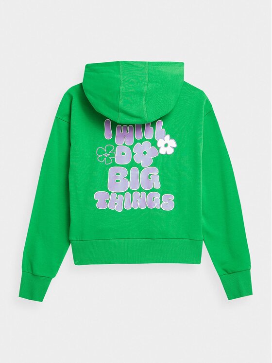 4F 4F Felpa 4FJAW23TSWSF645 Verde Regular Fit