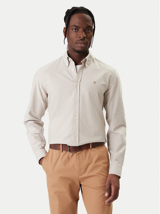 BOSS BOSS Košeľa H-Liam 50555966 Béžová Regular Fit