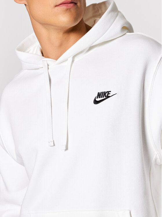 Nike Nike Felpa Sportswear Club Fleece BV2854 Bianco Standard Fit