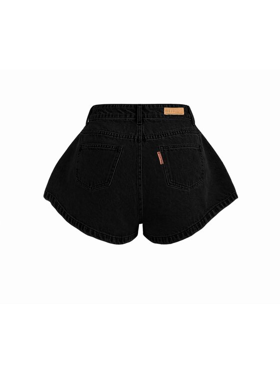 MissDenim MissDenim Szorty jeansowe Skorts Czarny Regular Fit