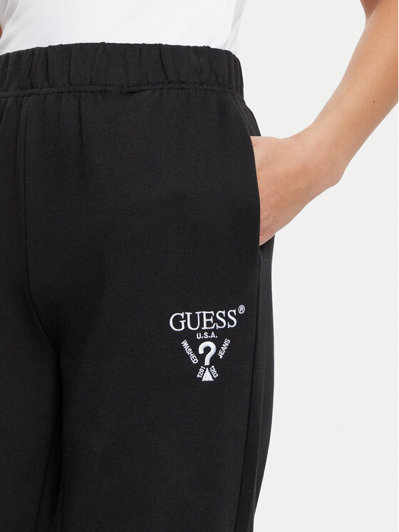 Guess Guess Pantaloni trening V5RB12 KC3D2 Negru Regular Fit