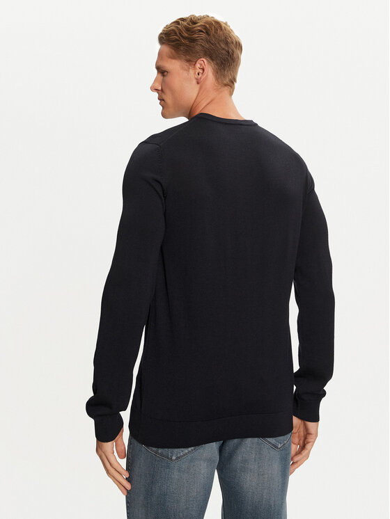 HUGO Hugo Sveter San Vredo-M 50474172 Tmavomodrá Slim Fit