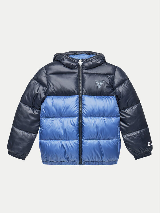 Guess Vatovaná bunda L4YL06 WEGY0 Modrá Regular Fit