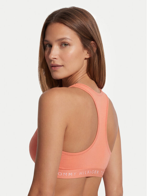 Tommy Hilfiger Tommy Hilfiger Top-BH Heritage Logo Underband Racerback Bralette UW0UW06221 Orange