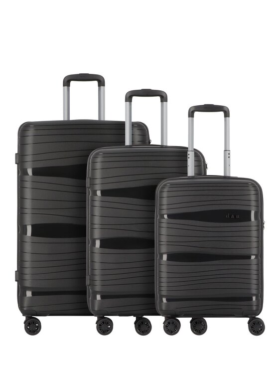 D&N D&N Komplet walizek 294470 Czarny
